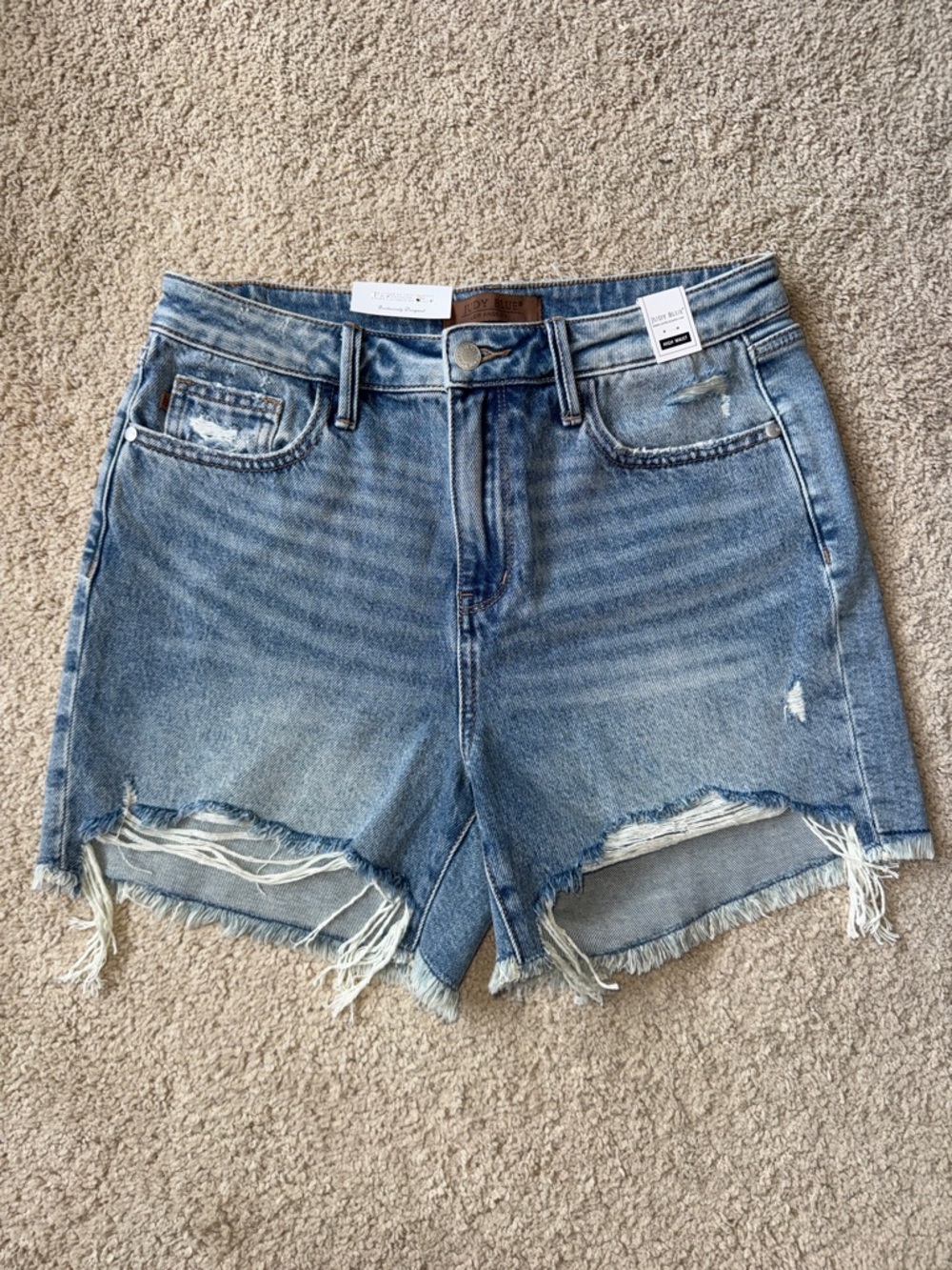 Judy Blue Rigid Front Stretch Back Denim Shorts